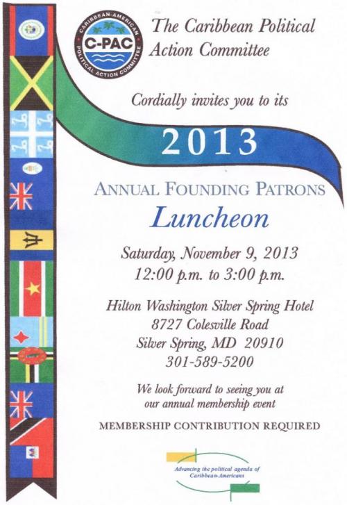 The Caribbean Political Action Committee Annual Founding Patrons Luncheon
